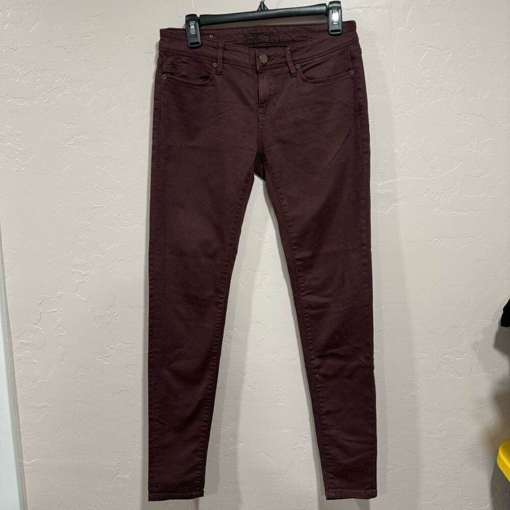 Buckle Women's Skinny Jeans - Deep Burgundy